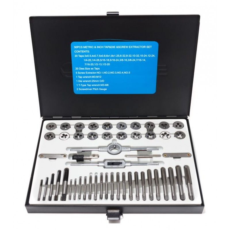 50PC TAP AND DIE SET