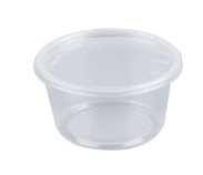 500PC Round Plastic Container-250ML(Not with a lid)
