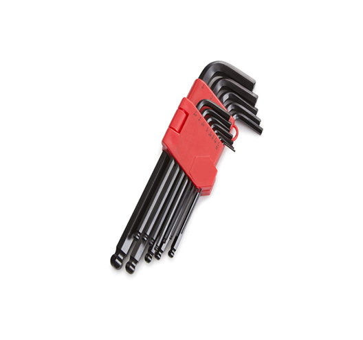 13PC Long Arm Ball End Hex Key Wrench Set, Metric