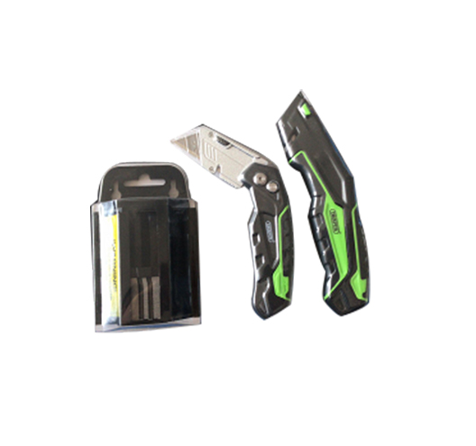 2pc Utility Knife Set with 50 pcs blades box