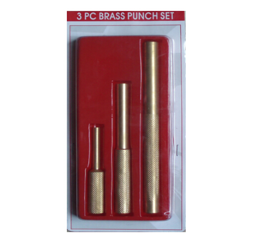 3pc Solid Brass Punch Set