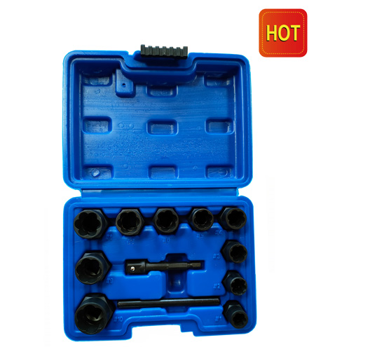 13 Pcs 3/8" Dr. Bolt and NutGrip Extractor Expansion Set