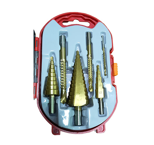 6Pcs Step and Saw Drill Bit Set