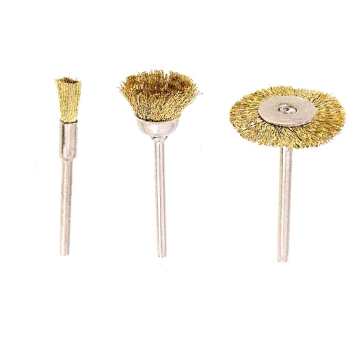 3PC Polishing & Grinding Accessories Tool Set，brass brush