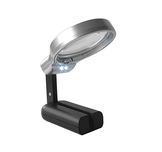 LED Handheld Stand Desktop Magnifier 3X