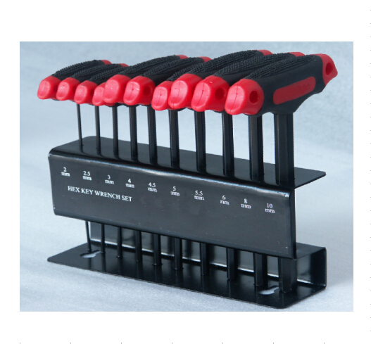 10 PC "T" HANDLE HEX WRENCH SET