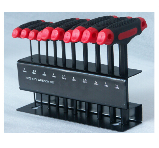 10 PC "T" HANDLE HEX WRENCH SET