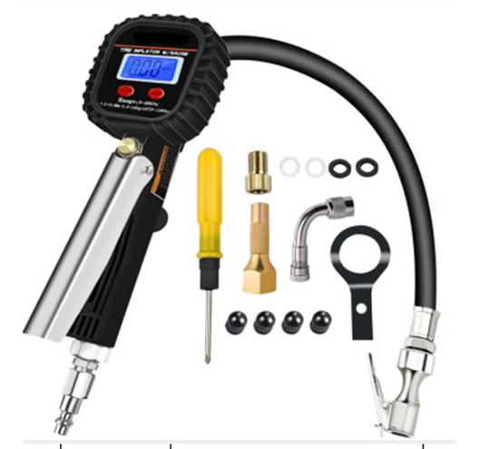 Digital Tire Pressure Gauge with Inflator