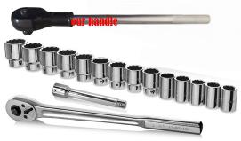16Pcs 3/4" Dr.Socket Set