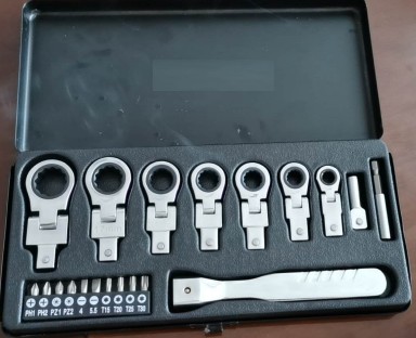 20pcs Ratchet Spanner Set with Exchangeable Heads