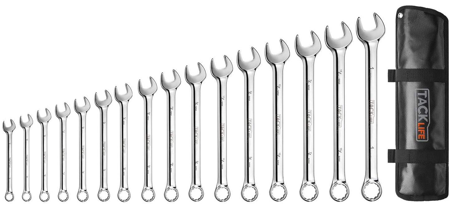 16Pc Combination Wrench Set SAE