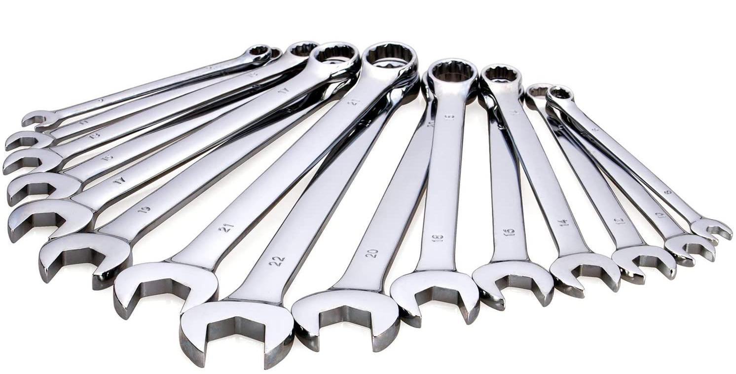 15Pcs Long Patern Combonation Wrench Set