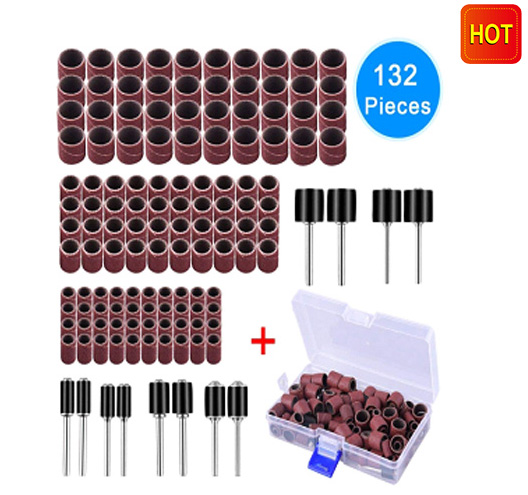 132Pc Sanding Drum Set