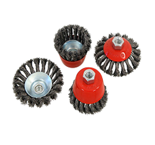 4PC Wire Cup & Wheel Bursh Set