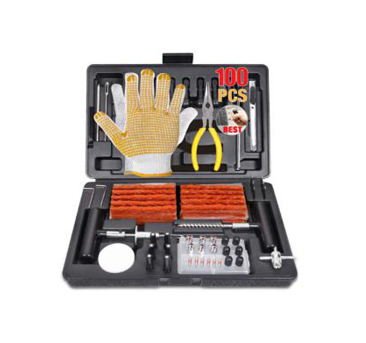 100 Pc Heavy Duty Tire Repair Kit