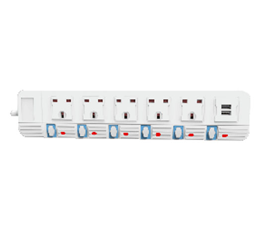 Power Strip With 2 USB