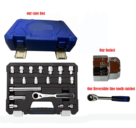 19Pcs Go Through Socket set