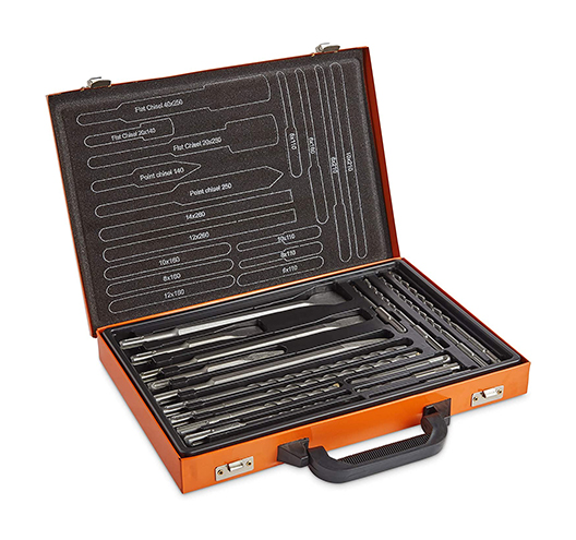 17pcs SDS Drill Bit and Chisel Set