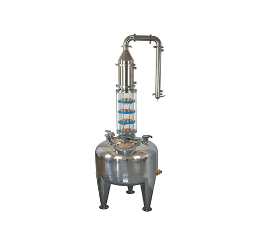 100L Tank And 6" Glass Column For Distillation