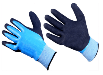 13Gauge Polyester-double Latex Sandy Finishg Gloves