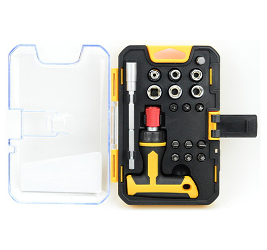 18pcs Ratchet Screwdriver&Bits