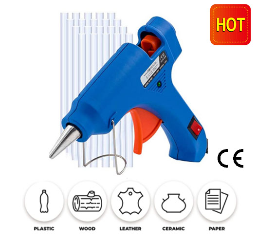 20W Hot Melt Glue Guns With 25Pcs Glue Sticks