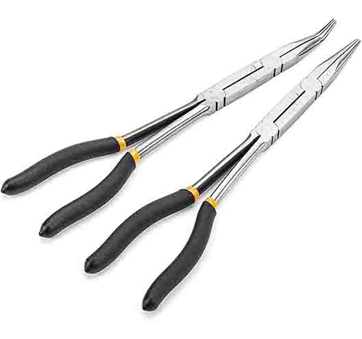 2Pcs Double-X Straight Pliers