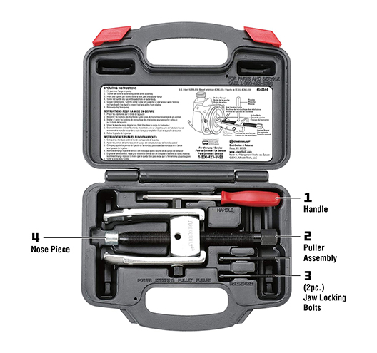 Power Steering Pulley Remover Tool Set
