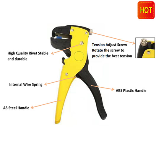 WIRE STRIPPING & CRIMPING PLIER