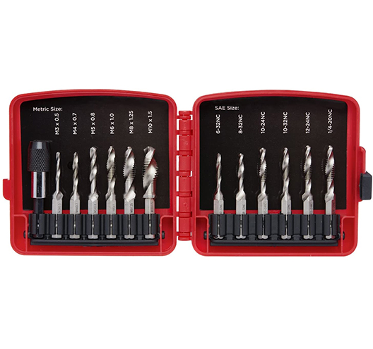 13Pcs Combination Drill and Tap Bit
