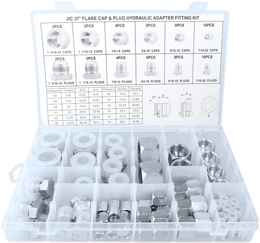 64PC JIC37°Flare Cap and PlugKit