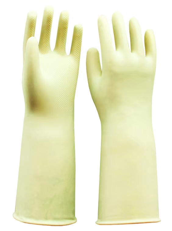 Industrial Acid And AlkaliResistant Latex Gloves