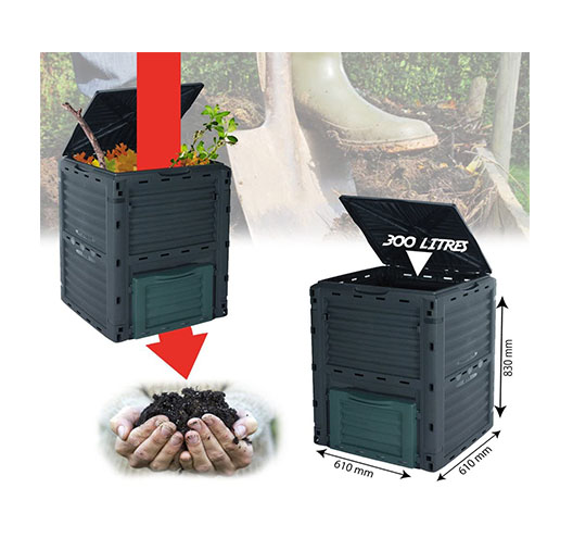 300L PLASTIC GARDEN  COMPOSTER