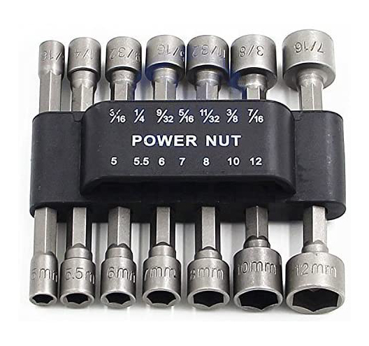 14-Piece Power Nut Driver Bit Set