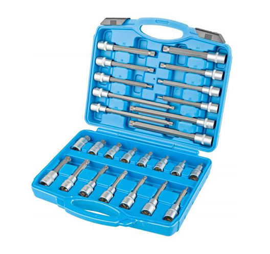 26PC 1/2" DR. SPLINE BITSOCKET SET