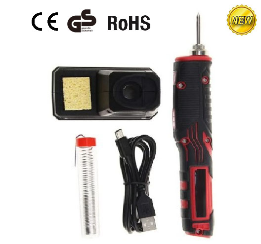 3.7V Cordless Soldering Iron With 2 Led Working Light