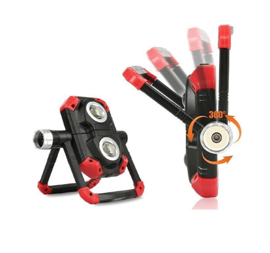 2X 5W COB 360° Rotating Folding Work Light