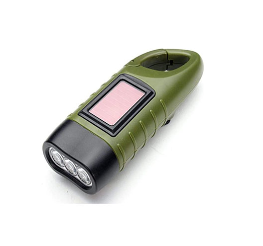 Mini Solar Cranking Flashlight 1 Pack