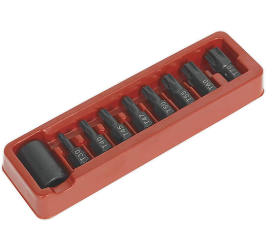 9pc 1/2".Dr Star Bits Set