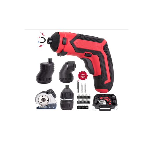 1/4" 4V 1500mAh Li-ion Cordless Screwdriver Set