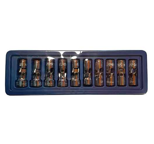 10 Pcs 3/8" Dr FlexibleUniversal Joint Socket Set