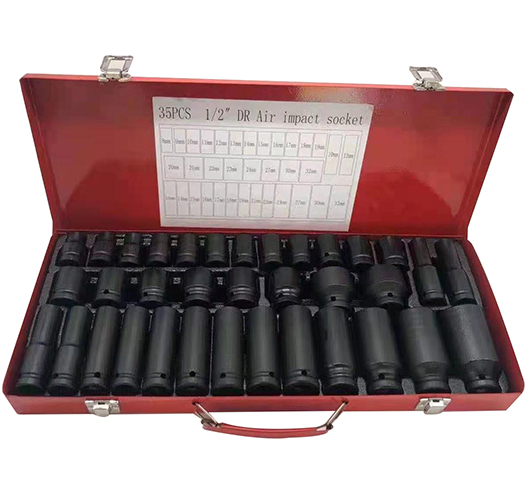 35pc 1/2" Impact Socket Set