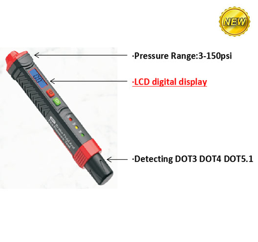 Brake Fluid Tester With Tire Pressure tester