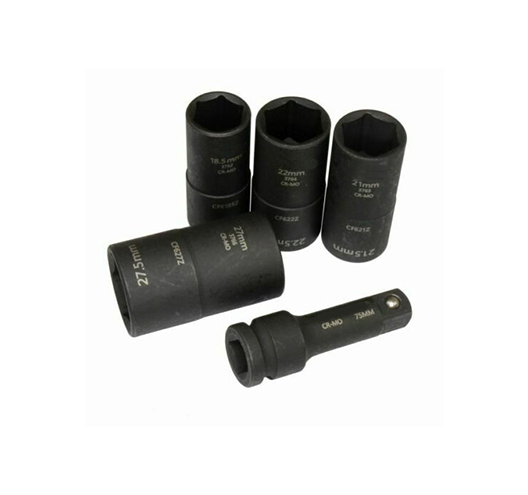 5PCS 1/2"Dr. Wheel Nut Cap Flip Socket Set