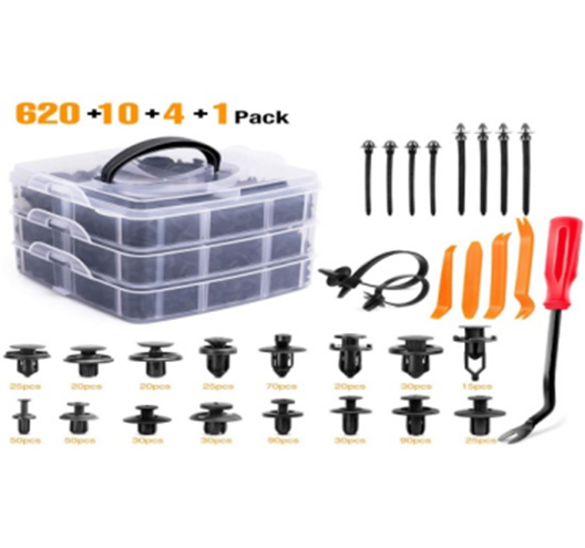 635Pcs Car Push Retainer Clips& Auto Fasteners Assortment