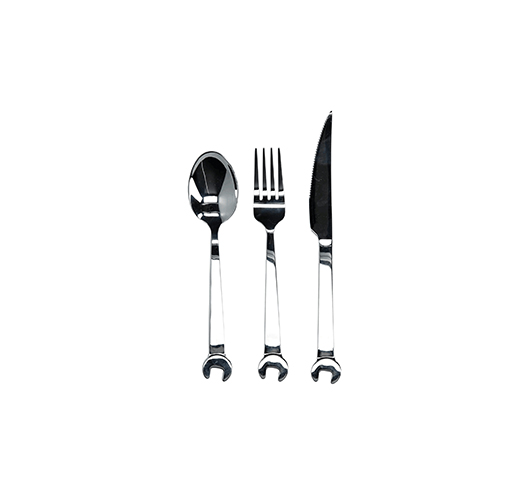 3PC Wrench Knives Forks And Spoons Gift Boxed