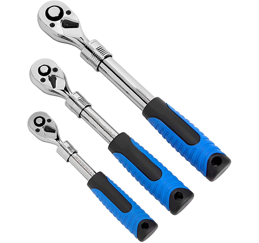 3pc Flexible ExtendableRatchet Set