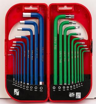 18pcs Long Arm Combo Hex Key Set