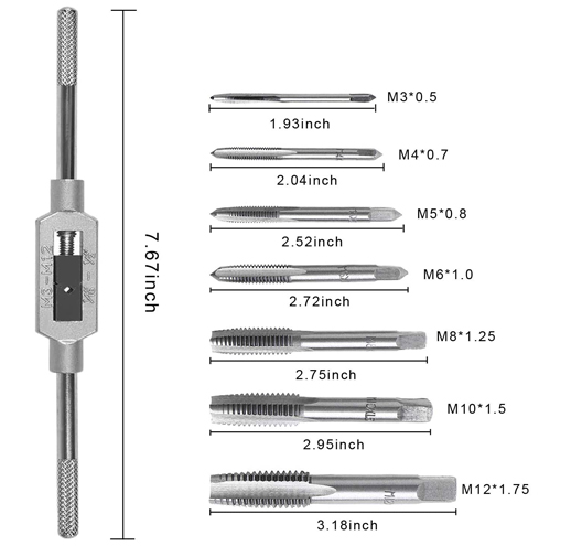 8PC MERTIC TAP SET