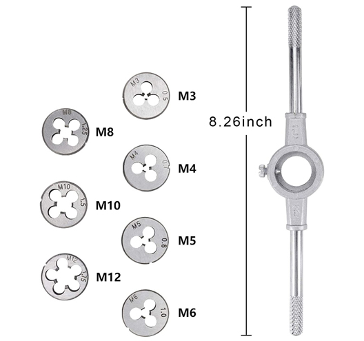 8PC MERTIC DIE SET